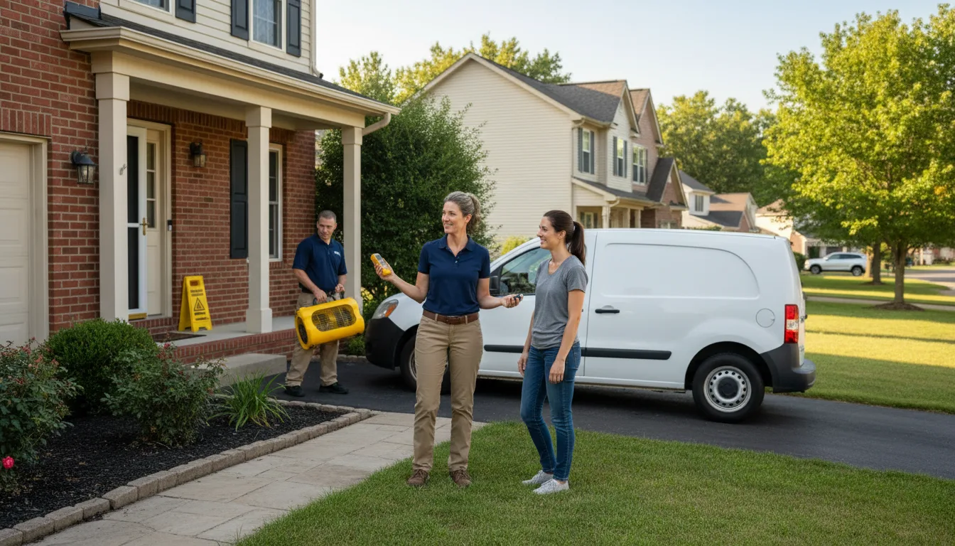 Residential water damage restoration in Alverton, PA
